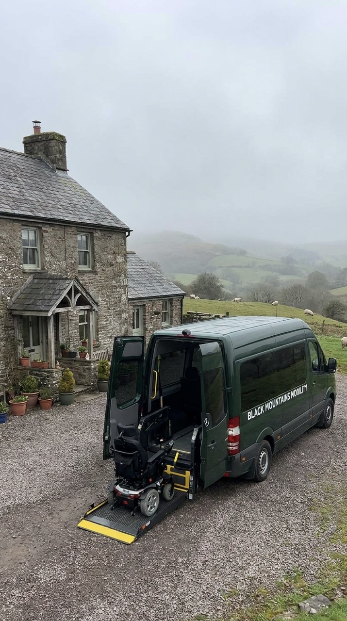 The Black Mountains Mobility van — delivering mobility equipment across rural Herefordshire